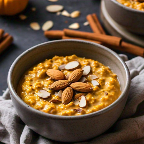 Pumpkin Oats with Toasted Almonds