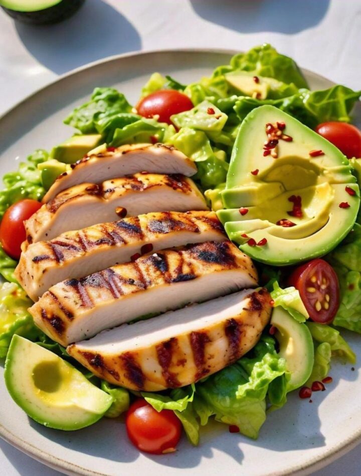 Grilled Chicken and Avocado Salad