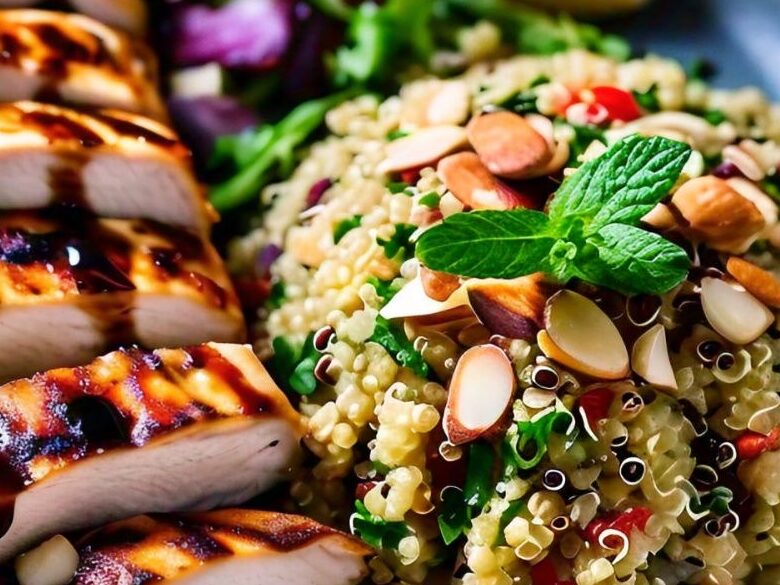 Grilled Chicken with Quinoa Salad 